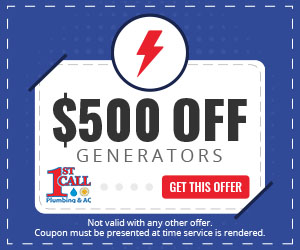 $500 off generator installation