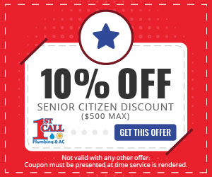 Senior citizens discount for plumbing & ac repair San Antonio